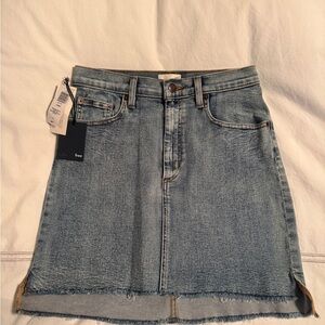 Aritzia Light Blue Denim Mini Skirt